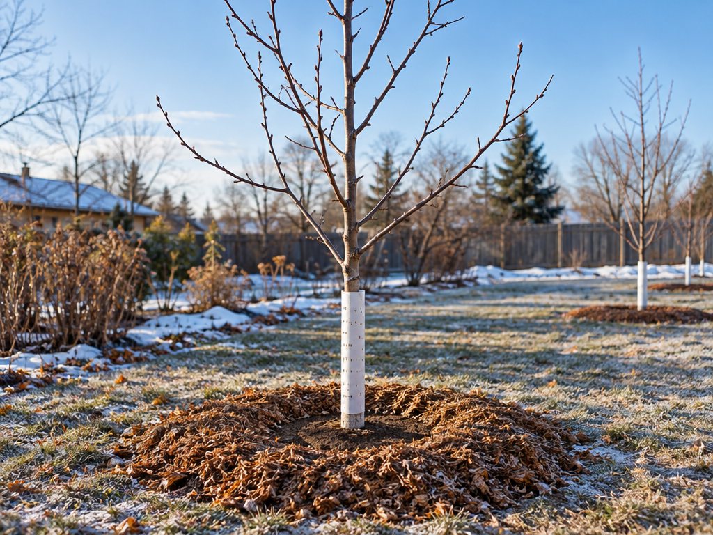 Young fruit trees
