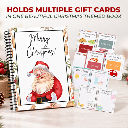 Christmas Gift Card Book (12 Different Pages For Your Gifts!)