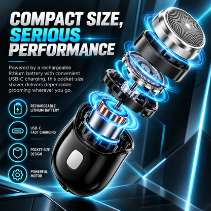Mini-Shave Portable Electric Shaver