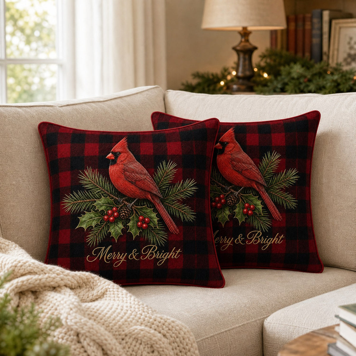 Heritage Plaid Cardinal