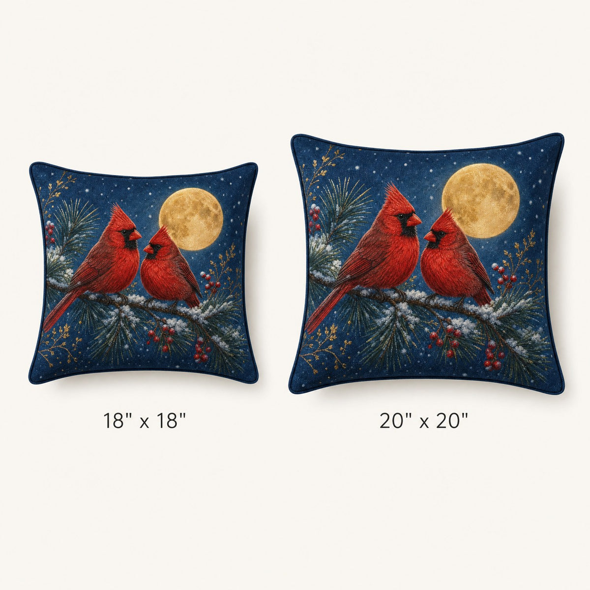 Moonlit Cardinals