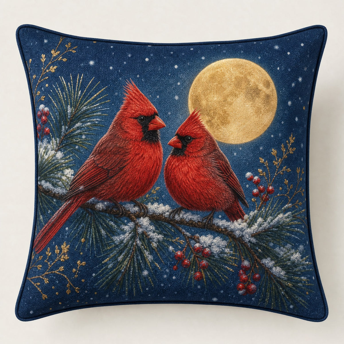 Moonlit Cardinals
