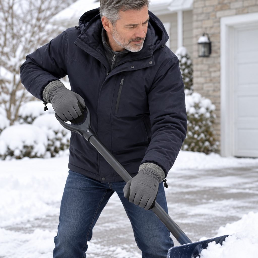 Shoveling snow