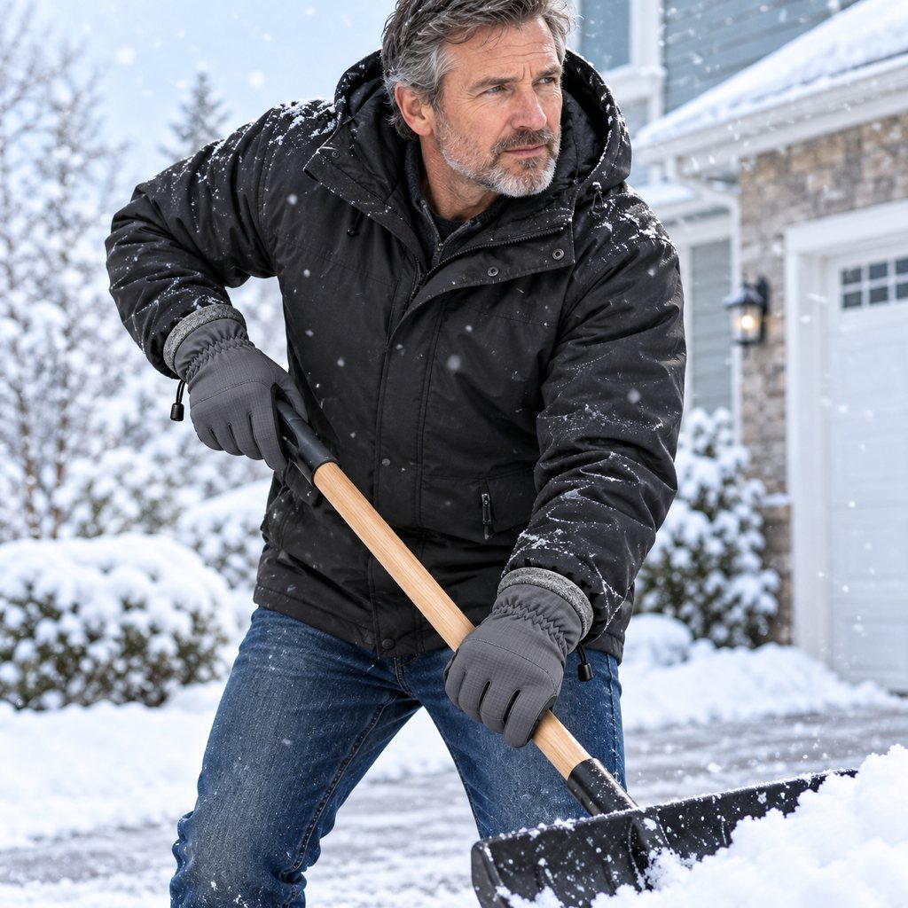 Shoveling snow